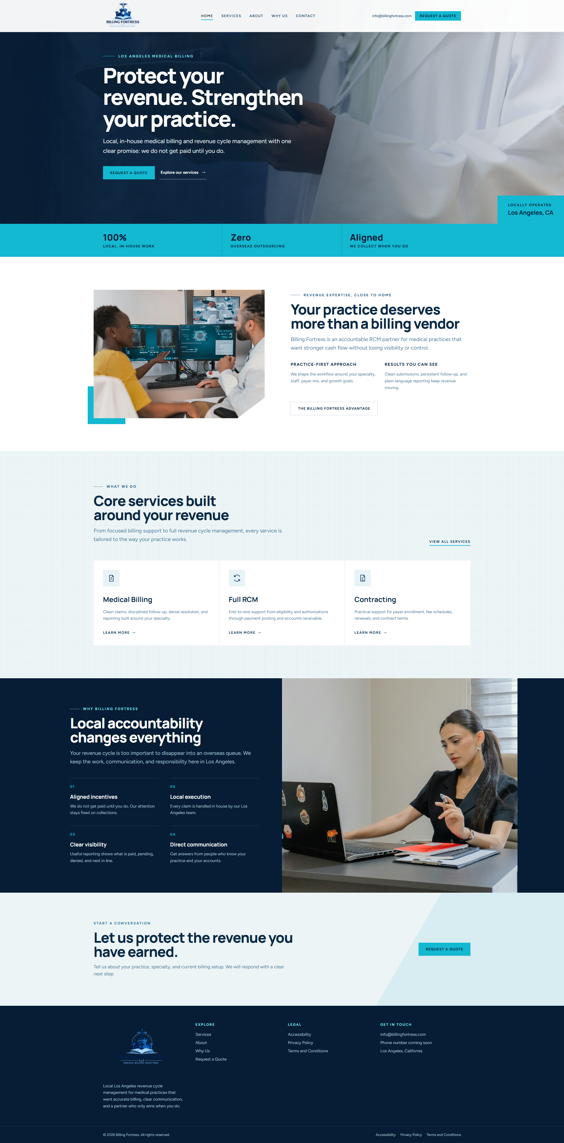 Billing Fortress, Medical Billing website